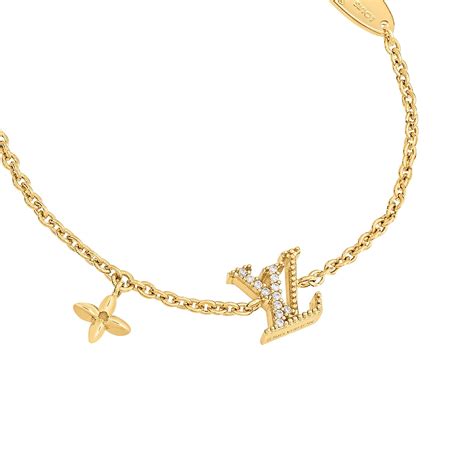 lv armband goud|LV Iconic Louisa Bracelet S00 .